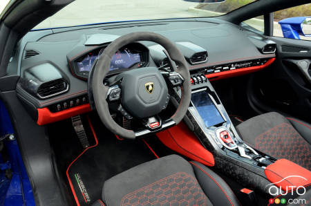Lamborghini Huracán EVO Spyder 2020, intérieur